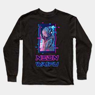 Cyber Futuristic Girl - Anime Shirt Long Sleeve T-Shirt